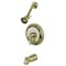 Kingston Brass Tub and Shower Faucet, 3, Wall Mount, Antique Brass KB3633AL - alternate 1